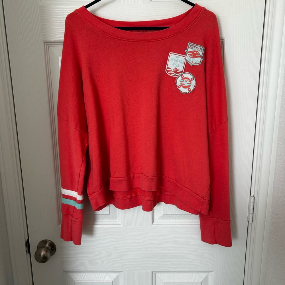 Coral Disney Cruise Line Pullover